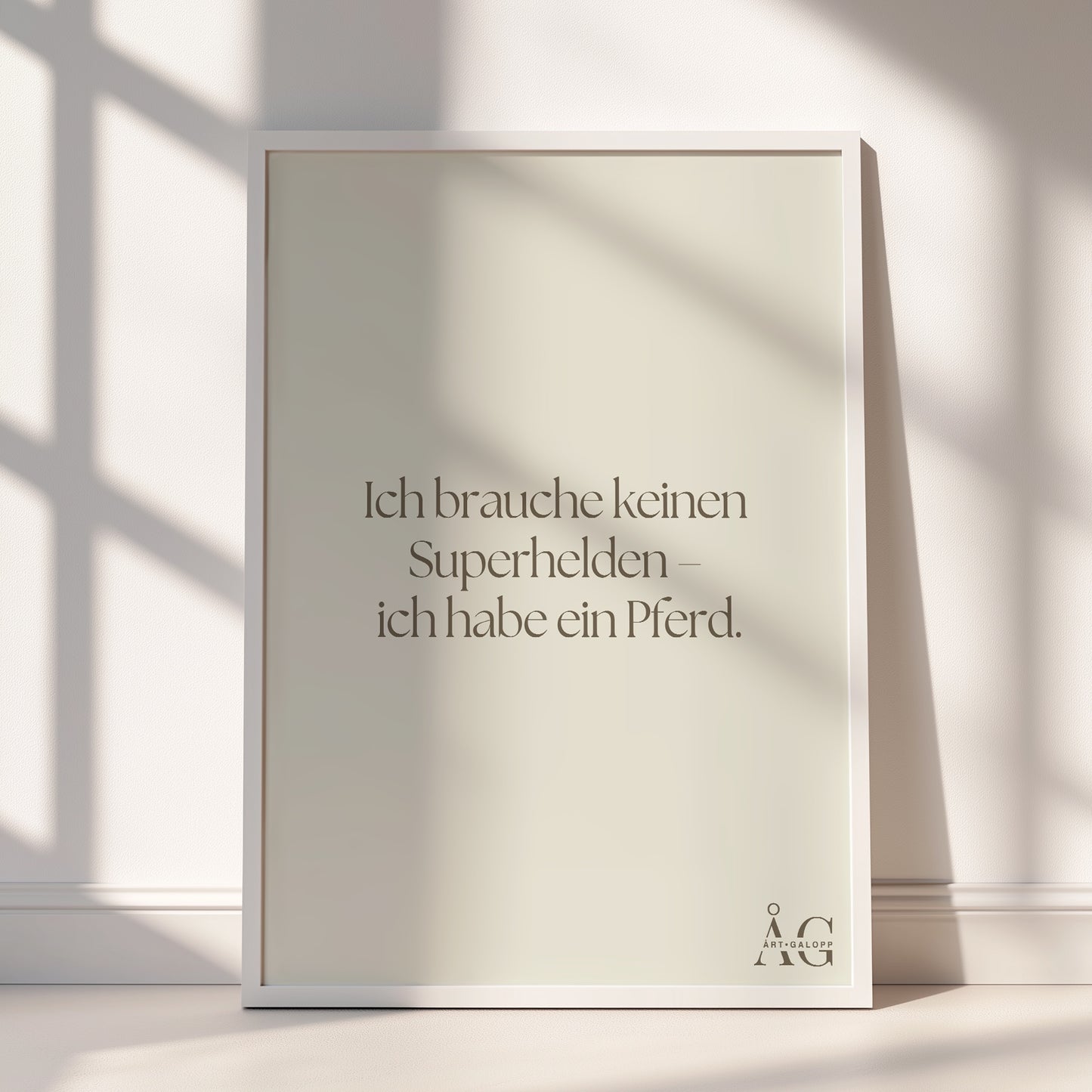 Ich brauche keinen Superhelden – ich habe ein Pferd