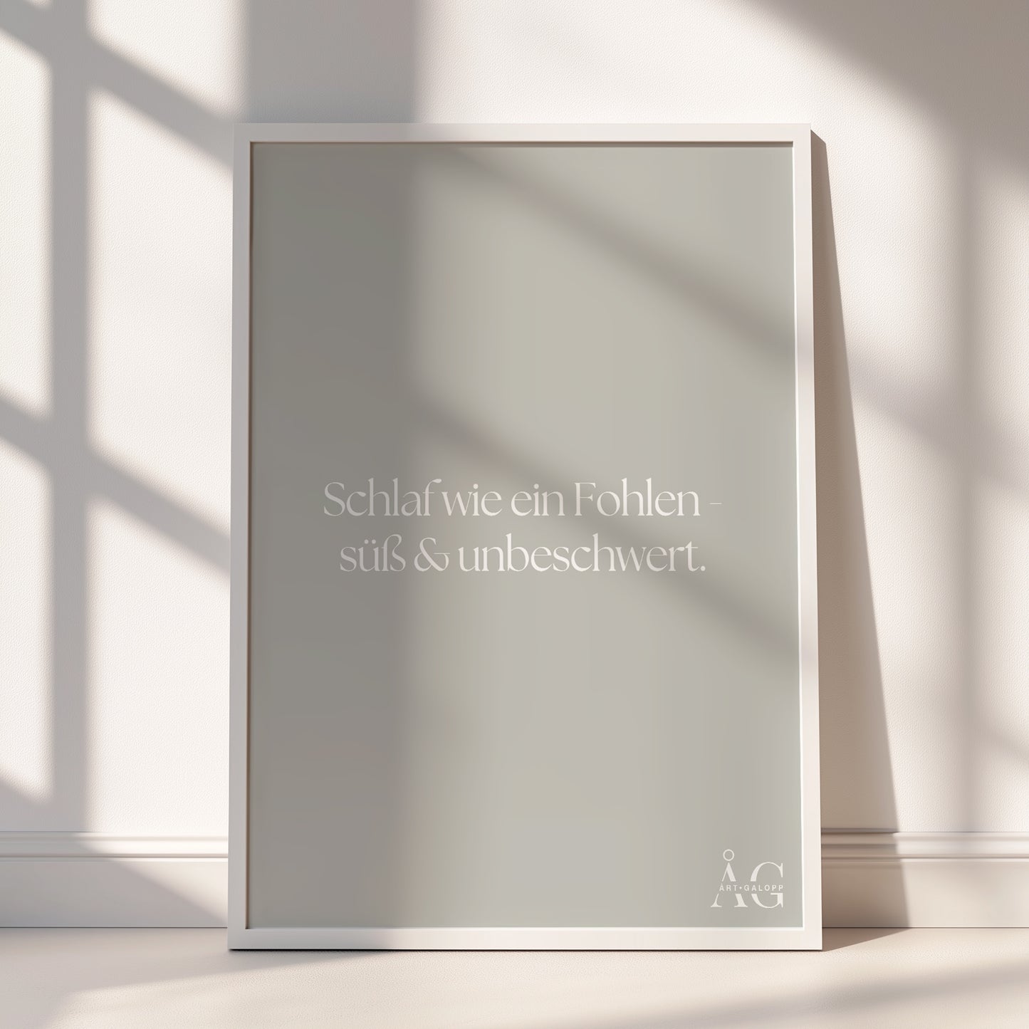 Schlaf wie ein Fohlen, süß & unbeschwert Poster