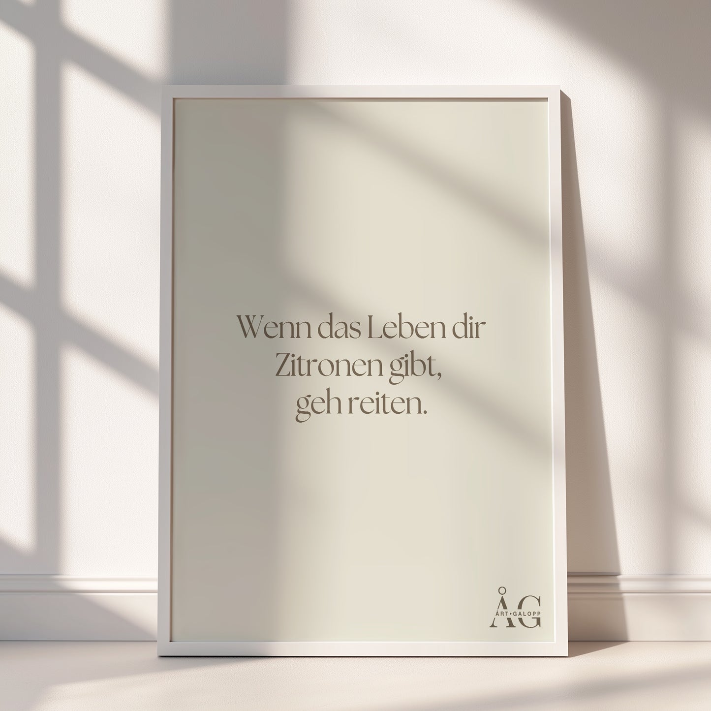 Wenn das Leben dir Zitronen gibt, geh reiten.